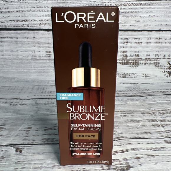 L'Oreal Sublime Bronze Self-Tanning Facial Drops Fragrance Free - 1.0 FL OZ - Picture 2 of 7